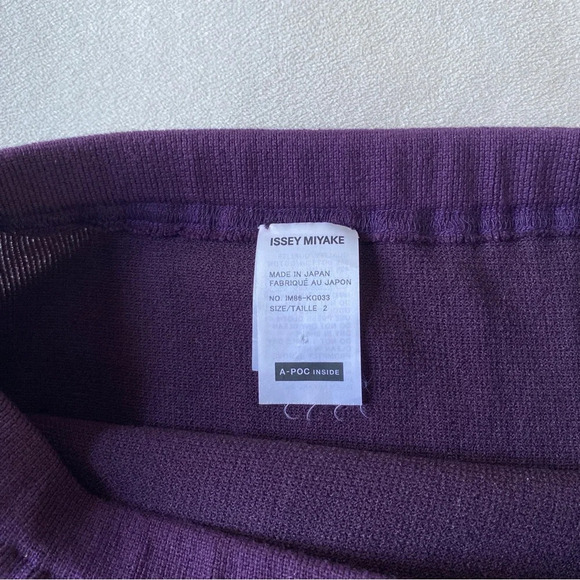 Issey Miyake Purple Fringe Skirt Size Womens 2/M - Picture 4 of 6